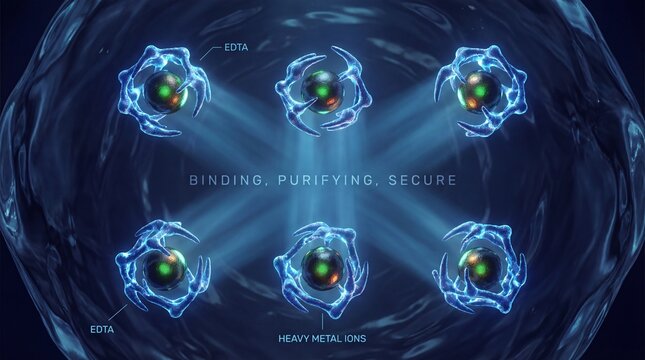 An intricate scientific illustration showcases the complex structure of molecules and atoms, rendered in stunning detail with a sense of wonder and discovery.