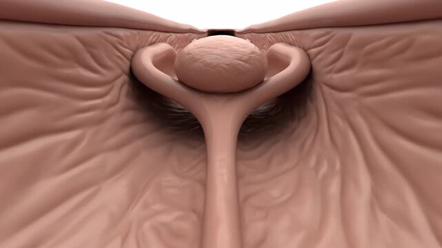 Medical animation of the human urethral crest