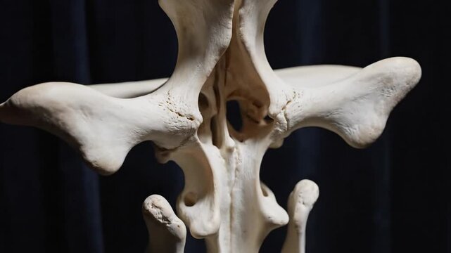 Cinematic Dolly Shot Circling the Human Vomer Bone