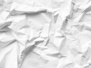 Paper background texture crumple wrinkle white pattern, torn newspaper abstract rough vintage wall parchment crease scrapbook coraboard, wrinkled aged crushed crumpled