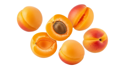 Delicate arrangement of ripe apricots showcasing vibrant colors and fresh appearance, inviting a healthy and delicious culinary experience