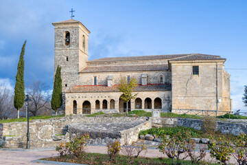 Obraz premium Exterior of the Hermitage of the Assumption in Tamajon, a town in the province of Guadalajara, Spain