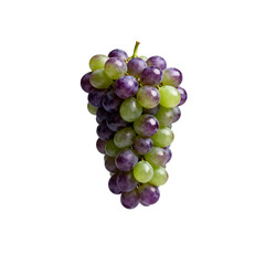 Fototapeta premium [Transparent Background PNG]A bunch of fresh purple and green grapes for healthy eating
