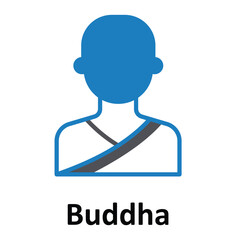 Buddha Vector icon which can easily modify or edit