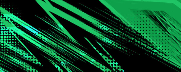 Dynamic sports themed background with geometric shapes and vibrant green. High quality sport background