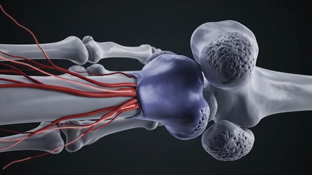 3D Medical Animation of Human Scaphoid Bone and Arteries