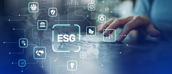 ESG Environmental, Social and Governance Strategy for Sustainable Business Management.