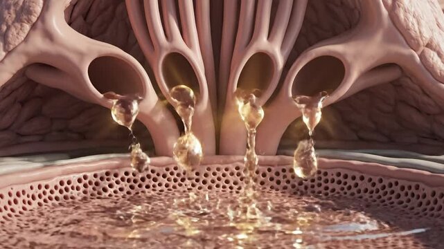 Cinematic Visualization of Human Renal Papilla Structure and Function
