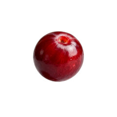 Obraz premium [Transparent Background PNG]A fresh and shiny red cherry fruit on white background