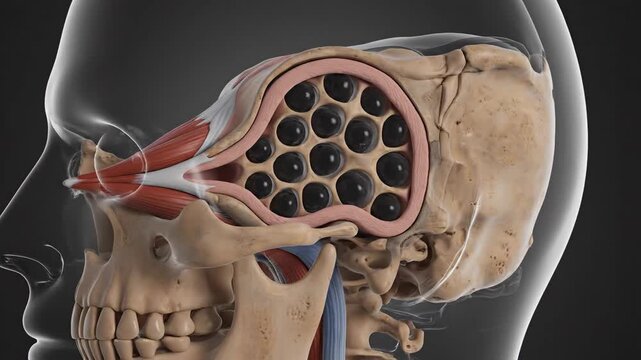 Detailed Medical Animation of the Human Mastoid Process and Associated Structures