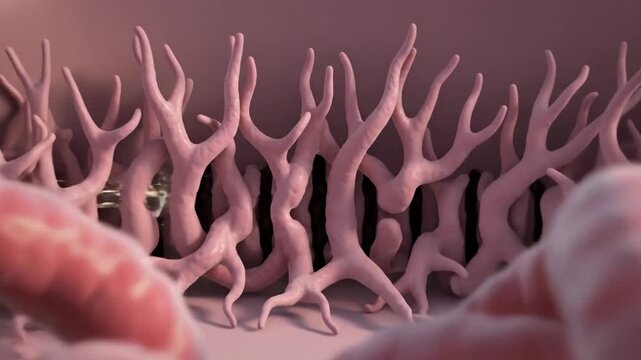 Medical Visualization: Human Bowman's Capsule Structure and Filtration Process