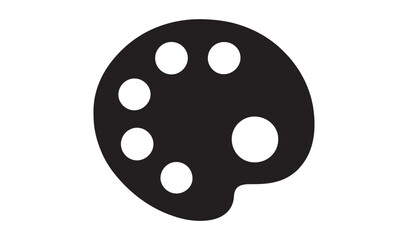 Fototapeta premium Artistic palette with paints Vector