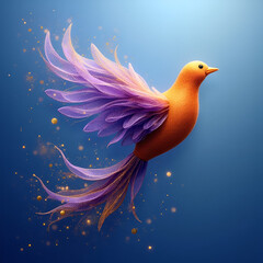 Fototapeta premium vector illustration of a dove