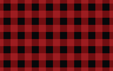 Classic Red and Black Buffalo Plaid Pattern Background