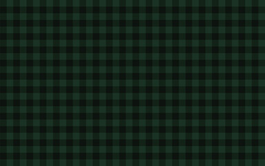 Dark Green Checkered Plaid Pattern Background