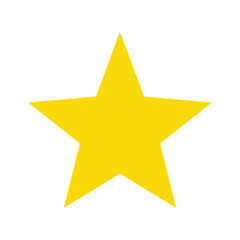 Yellow star icon on white background