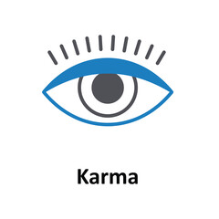 Karma Vector icon which can easily modify or edit