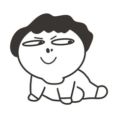 depiction of people in the form of cartoon memes with teasing faces