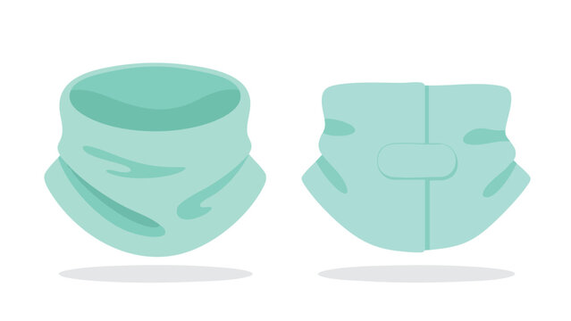 Turquoise neck gaiter showcasing versatile wear styles for protection and fashion forwardness in various climates ideal for outdoor enthusiasts