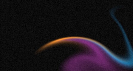 Light trail vibrant abstract line neon wave glowing and on black background Ideal for digital art, wallpapers, or futuristic designs.