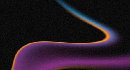 Light trail vibrant abstract line neon wave glowing and on black background Ideal for digital art, wallpapers, or futuristic designs.