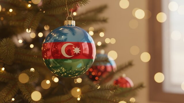 December 31 &ndash; New Year & Azerbaijani Solidarity 3d rendering