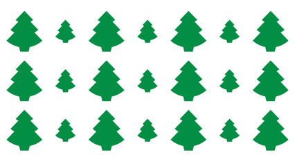 Seamless Christmas Tree Pattern Illustration