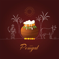  Happy Pongal Holiday Harvest Festival of Tamil Nadu South India