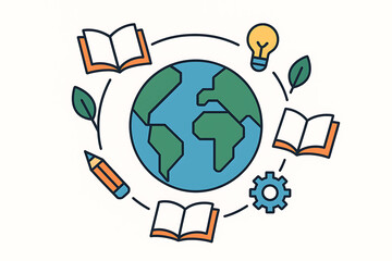 Global Education Learning Knowledge Innovation Cycle  Sustainable Planet Study Research