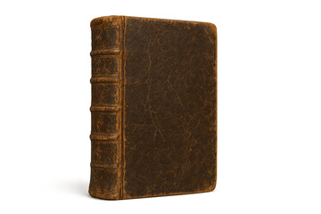 Antique Leather Book Still Life on transparent background Illustration