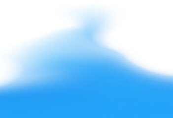 Soft blue blur gradient mist floor texture isolated