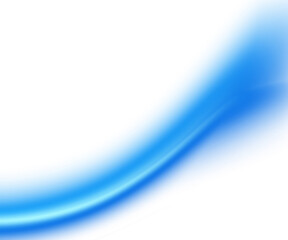 Diagonal blue blur gradient sweep curve line isolated