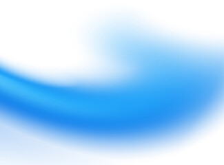 Wide blue blur gradient rising smoke wave isolated