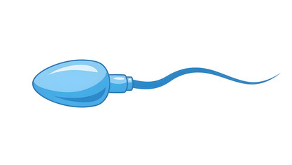 Sperm Cell Illustration with Tail.