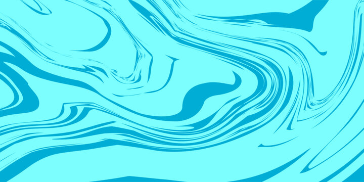 8K UHD Blue and Cyan Abstract Psychedelic Blob Wallpaper