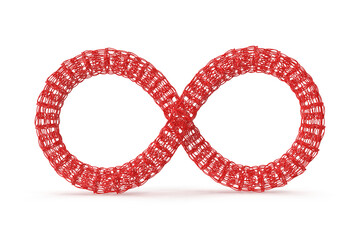 Red Textured Infinity Symbol