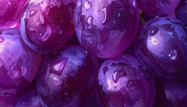 Grape skin with transculent surface