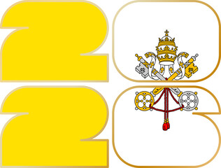  With Flag Vatican City