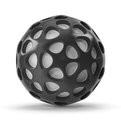 Abstract Perforated Sphere - 3d Render