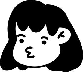 Cute Emoji Line Art