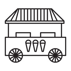 Ice Cream Cart Icon