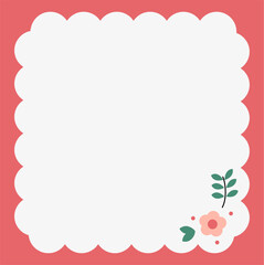 Colorful blank sticky notes with flower and leaves. Collection of colorful blank paper shapes, memo stickers, reminder labels, and message banners.