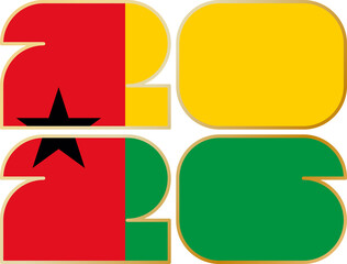 2026 with flag of Guinea-Bissau