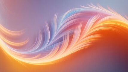 Fototapeta na wymiar Vibrant swirling light trails in orange, pink, and purple hues