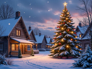 Naklejka premium christmas greeting card