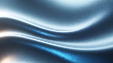 Ethereal blue fabric with soft folds and shimmering light reflections