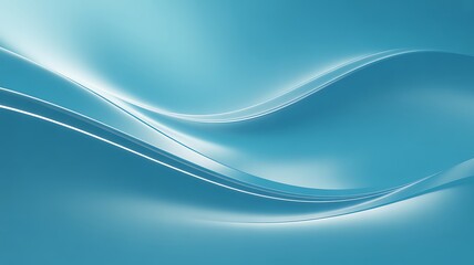 Modern blue wave design with smooth lines and gradient background