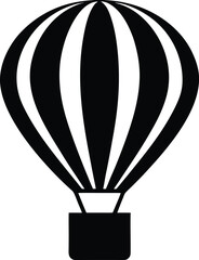 Hot Air Balloon Silhouette Icon