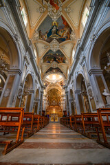 Catania, Sicily, Italy. Basilica della Collegiata or Basilica Maria Santissima dell'Elemosina