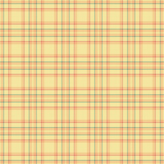 Brand plaid fabric check, hounds tooth background pattern texture. Perfect textile seamless tartan vector in yellow and orange colors.